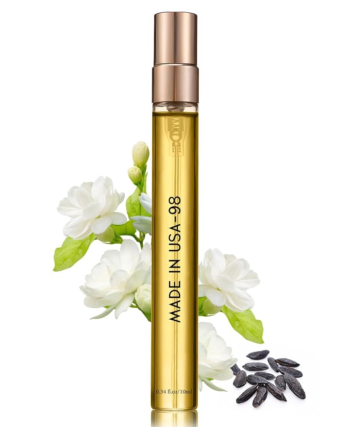 PUREAMOR Pheromones Perfumes for Women, Velvet Oriental Floral with Tuberose, Coffee &Tonka Bean, 0.34fl. Travel Perfume Oil Spray, Pheromone Cologne(No.98)