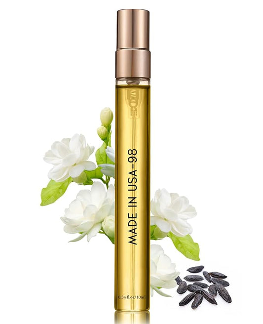 PUREAMOR Pheromones Perfumes for Women, Velvet Oriental Floral with Tuberose, Coffee &Tonka Bean, 0.34fl. Travel Perfume Oil Spray, Pheromone Cologne(No.98)