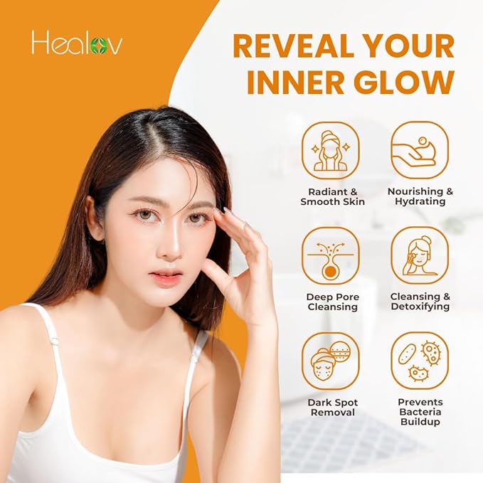 Kojic Acid Soap for Hyperpigmentation – Skin Brightening Kojic Papaya Body Wash – Dark Spot Soap Reduces Acne, Scars, and Evens Tone – Turmeric Body Wash for Brighter Glowing Tone