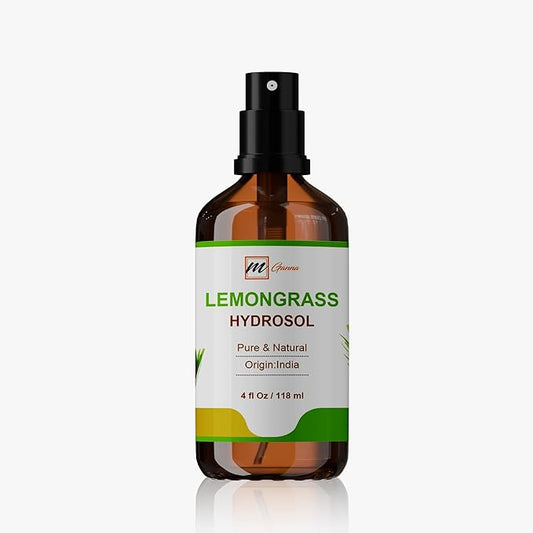 Lemongrass Hydrosol – 4 fl oz / 118 ml | Aromatic Mist for Skin Care, Toning, and Refreshing