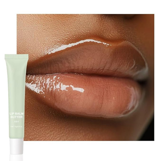 Summer Butter Lip Balm Lip Gloss, Ultra-Hydrating Natural Vegan Lip Balm, Sheer-Tinted Shine & Hydration, Soothes & Softens Dry Lips Skincare, Bálsamo labial hidratante #2 Mint