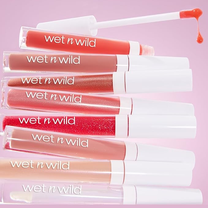 wet n wild MegaSlicks Lip Gloss, Ultra-Glossy, Vitamin-E Enriched, Ultra-Gloss High Shine Moisturizing, Cruelty-Free & Vegan - Call Me Boss