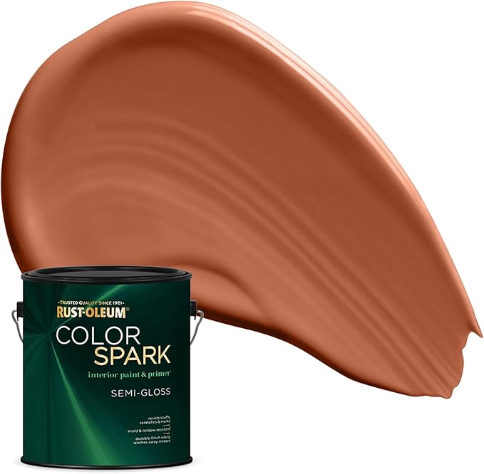 Rust-Oleum Color Spark Interior Paint and Primer in One, Semi-Gloss, Fall Fest, 1 Gallon