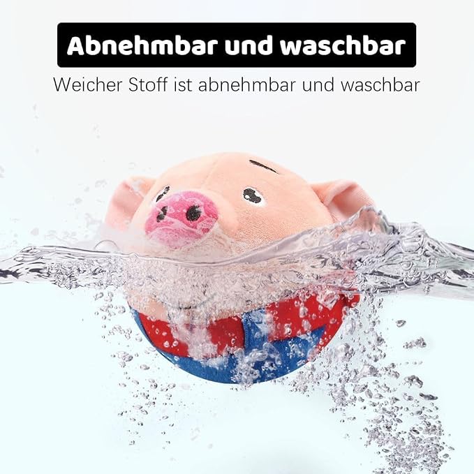 Interactive Dog Toys,Active Moving Pet Plush Toy,2026 New shaking dog ball pig dog toy Interactive Dog Ball with song Squeaky Moving Dog Ball Toy,Rechargeable Toys to Keep Them Busy Dog Toys(Blue Pig)