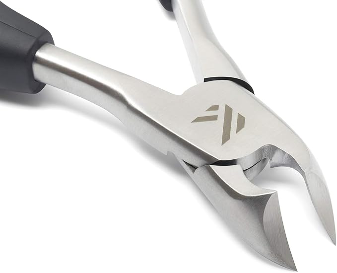 Toenail Clippers for Thick Toenails – KLIPP 15 mm Wide Jaw Thick Fingernail and Toenail Cutter with Curved Stainless-Steel Blades for Seniors (Eagle Beak)