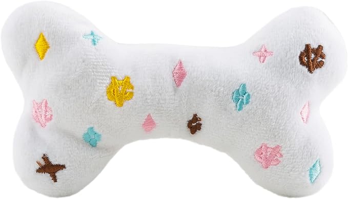 Haute Diggity Dog Chewy Vuiton Bone Plush Dog Toy, Designer Parody Toy