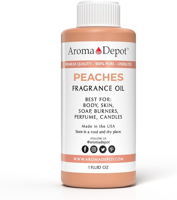 Peach Type Perfume/Body Oil Our Interpretation, Premium Quality Uncut Fragrance Oil (1 Ounce Plastic)