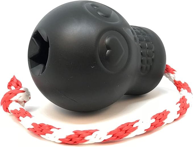 SodaPup USA-K9 Magnum Skull – Dog Tug Toy, Chew Toy, & Treat Dispenser Made in USA from Our Most Durable Non-Toxic, Pet-Safe, Food Safe, Natural Rubber Material for Bonding, Exercise, & More