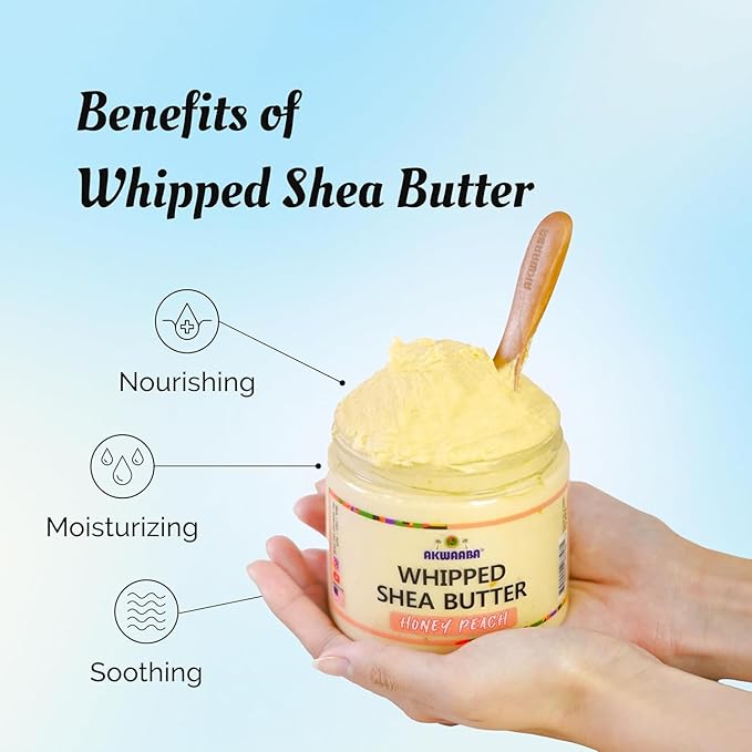 AKWAABA Whipped Shea Butter (Jamaican Tropic) – Nourishes & Moisturizes | Made with Shea Butter | No Dyes & Parabens | 12 oz / 340 g