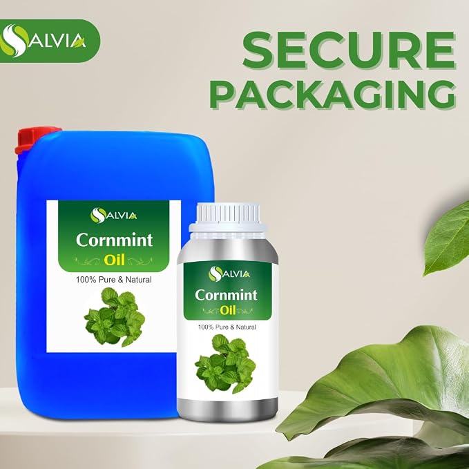 Salvia Cornmint Oil Cosmetic Grade (250 ml / 8.45 fl oz) - Minty Aromatic Oil for Skin Hair Massage & DIY Formulations