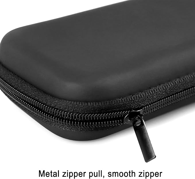 Tampon Storage Bag,Black Tampon Organizer Bag with Zipper Pack of 2 Small Pouch for Feminine Products 6.3x3.3x1.2inches Portable Period Bags for Women,Ladies