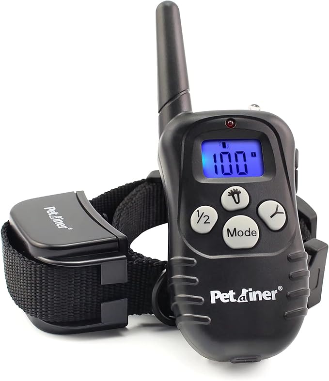 Petrainer Dog Training Collar with Remote - Bark Collar, Beep Vibration, Static Electric, 1000FT Range
