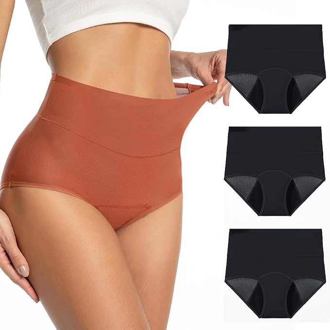 Period Underwear for Women 3 Layers Breathable Menstrual Period Panties