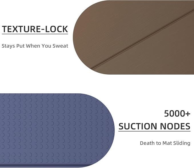 Foldable Yoga Mat 0.32 inches Thick(8mm), SGS Certified POE Material | Non Slip, 71 x 24 inches, Foldable for Travel, Pilates, Camping, Environmental Sports Mat, Odorless