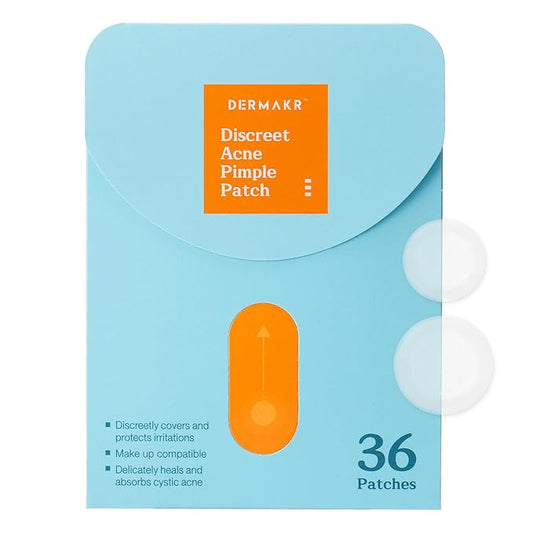 Discreet Acne Pimple Patch | Spot Cover & Treatment Solution Cystic Acne & Pimple | Hydrocolloid Facial Stickers | Waterproof Patches Invisibly Cover Pimples (4packs)