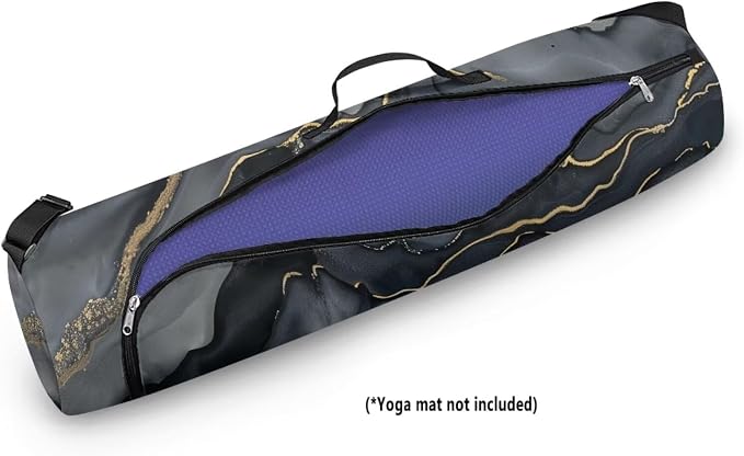 Yoga Mat Bag with Adjustable Shoulder Strap and Handle Zipper, 30in Wide x 6.3in Diameter for Yoga Mat Storage