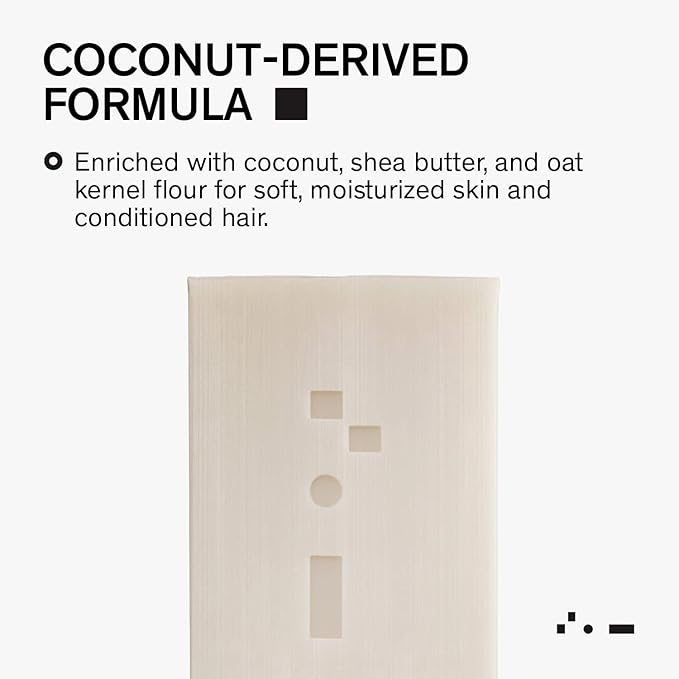 Bravo Sierra Body and Hair Mens Soap Bar, 2-Pack - All-In-One Shampoo & Soap for Face, Hair & Body - Citrus & Cedarwood, 7 oz - Coconut, Shea Butter & Oat Flour for Soft Skin & Healthy Hair