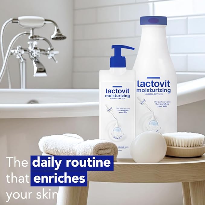 Lactovit | Moisturizing Body Lotion | Nourishing Care for Normal & Dry Skin | With ProLactiC10, Collagen & Elastin Booster | Smooth & Youthful Skin | Dermatologist Recommended | 3 x 400 ml