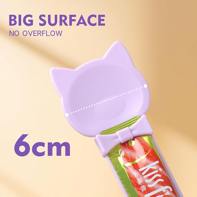 LICKJIMO-3PCS Cat Treat Dispenser,Lickable Churu Spoon for Kitten(3 Color) | big size
