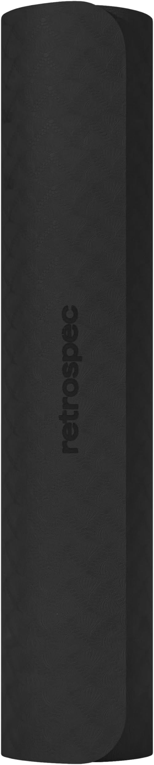 Retrospec Zuma Yoga Mat 6mm Thick Non-Slip TPE Exercise Mat | Cushioned Workout Mat for Yoga Pilates and Home Stretching | 72 x 24 with Carrying Strap