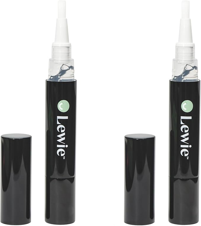 Lewie Teeth Whitening Wand - Dentist Developed Whitening Pen for a Bright Smile - Effective, Safe, with Natural Ingredients, Enamel Friendly Technology, No Harsh Chemicals or Abrasives 4 ml 2-Pack