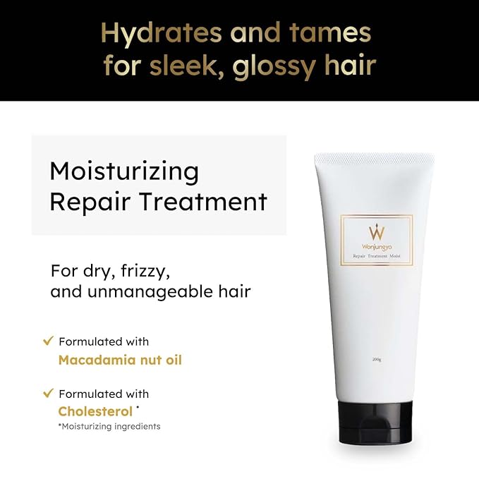 Wonjungyo Shampoo and Treatment Set – Moisturizing Repair Hair Care for Dry & Damaged Hair, K-Beauty, Made in Japan