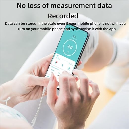 Ultra-Precision Digital Accurate Bathroom Smart Scale, Weighing Machine with All-in-One VA Display, Smart Bathroom Weighing Machine