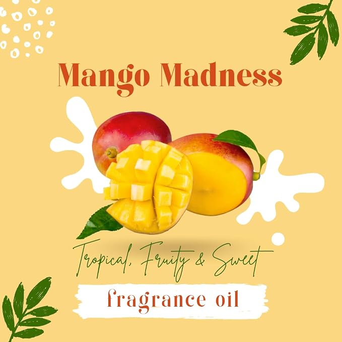 16 fl oz Mango Madness Fragrance Oil (Plastic Jug w/Cap) - GreenHealth