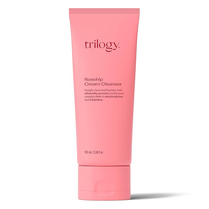Trilogy Rosehip Cream Cleanser, New Formula with Prickly Pear, 3.38 fl oz