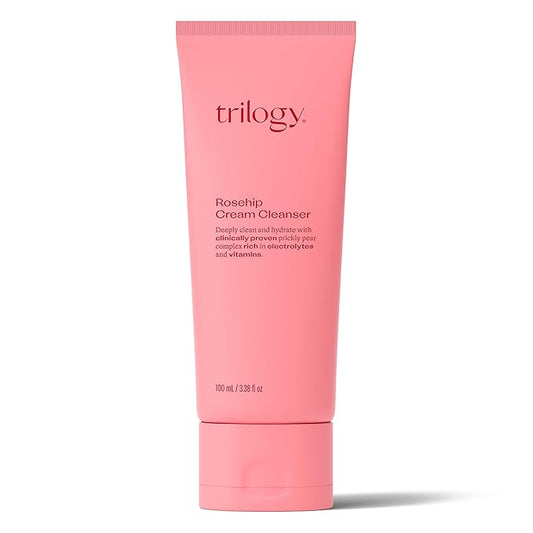 Trilogy Rosehip Cream Cleanser, New Formula with Prickly Pear, 3.38 fl oz