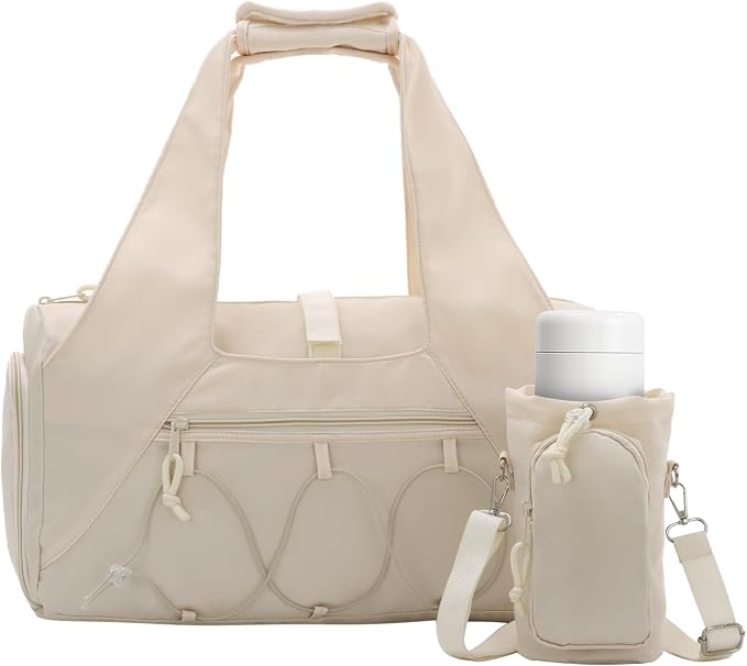 Oweisong Gym Bag for Women Sports Duffel Bag Lightweight Yoga Tote Travel Carry On Handbag with Shoes Compartment