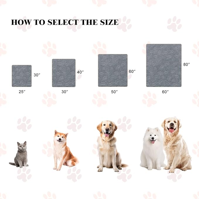 1 Pack 6 Dog Blankets for Small Dogs - 6 pcs Waterproof Dog Blanket Washable - Soft Sherpa Fleece Puppy Blanket for Kitten Doggy, Warm Cat Blankets for Indoor Cats, 16"X23", Grey