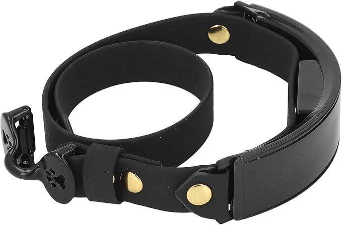 LED Dog Collar Smart DIY Screen Fashionable Rechargeable Light Up Dog Collar in The Dark Pet Necklace (Green Light)
