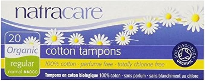Natracare, Organic Regular Tampons, 3 Boxes of 20, (60 Tampons Total)