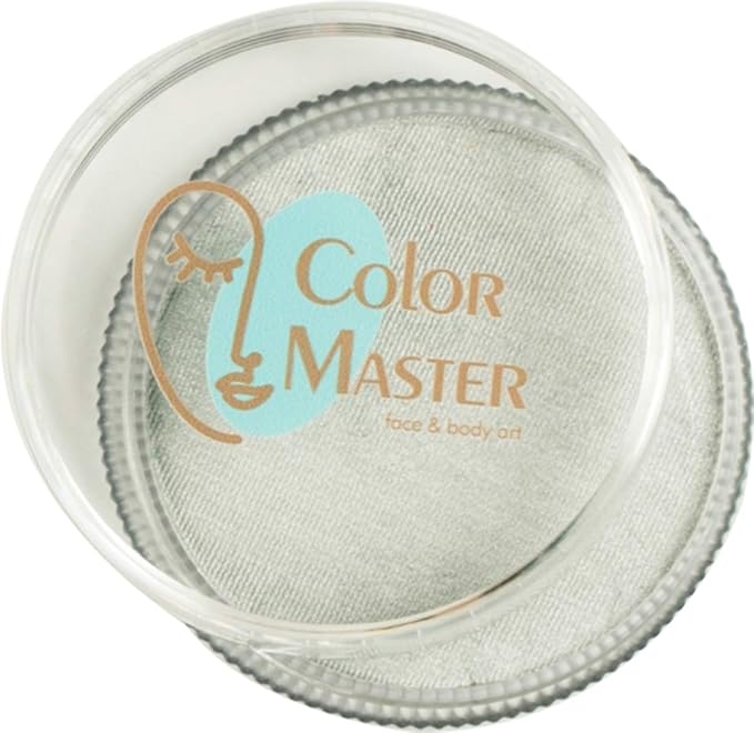 Face and Body Paint Pearl Silver(30gm) Non-Toxic High-Quality Paint for Children and Adults Halloween Makeup, Costumes, Festivals