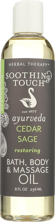 SOOTHING TOUCH Cedar Sage Bath & Body Oil, 8 FZ