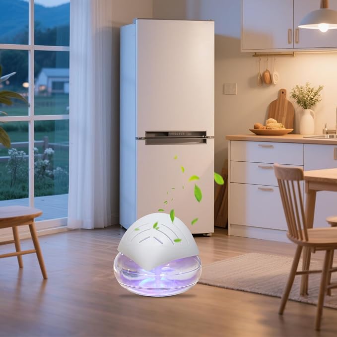 Water Air Purifiers for Home, Air Washer Aroma Diffuser, Air Filter Washer Humidifier, Essential Oils Aroma Fresher with LED Night Light for Office, Bedroom,Small Air Cleaner for Smoke and Pets