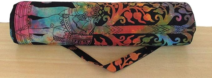 INDIAN CRAFT CASTLE ICC Yoga Mat Bag Carrier Full-Zip Exercise Yoga Mat Carry Bag for Women Men with Multi-Functional Storage Pockets and Adjustable Shoulder Strap 26X6 Inches