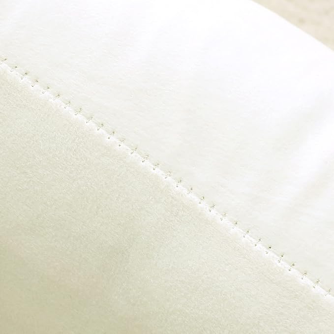 NiNi ALL Cream White Velvet Throw Pillow Covers 20x20 Pack of 2 Decorative | Soft Solid Boho Cushion Squar Pillow Cases for Chair Sofa Bedroom Farmhouse Living room Modern Luxury Home Decor Christmas