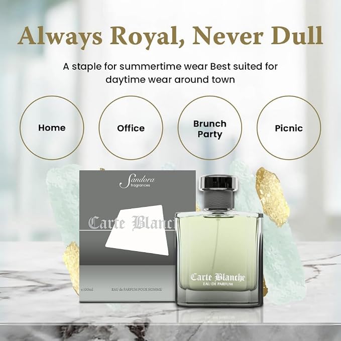 Sandora Fragrances Perfume for Men – INSPIRED by A WORLD RENOWNED MEN’S PERFUME – Tangerine, Orange, Cassia, Sandalwood – Fresh, Aquatic, Confident, Long-Lasting Eau De Parfum 100ml (Sandalwood)