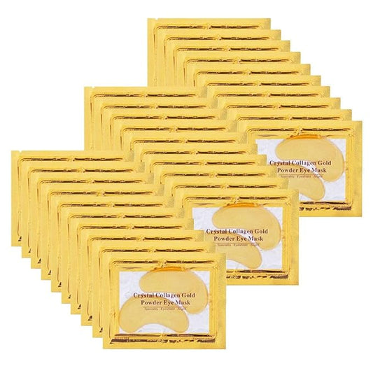 30 Pairs Under Eye Collagen Patches, Gold Moisturizing Under Eye Mask, Under Eye Gel Pads for dark circles and puffiness