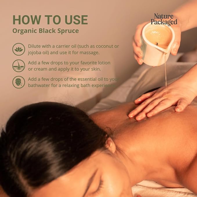 Organic Black Spruce Essential Oil from Canada - Black Spruce Essential Oils for Candle Scent (2lbs)