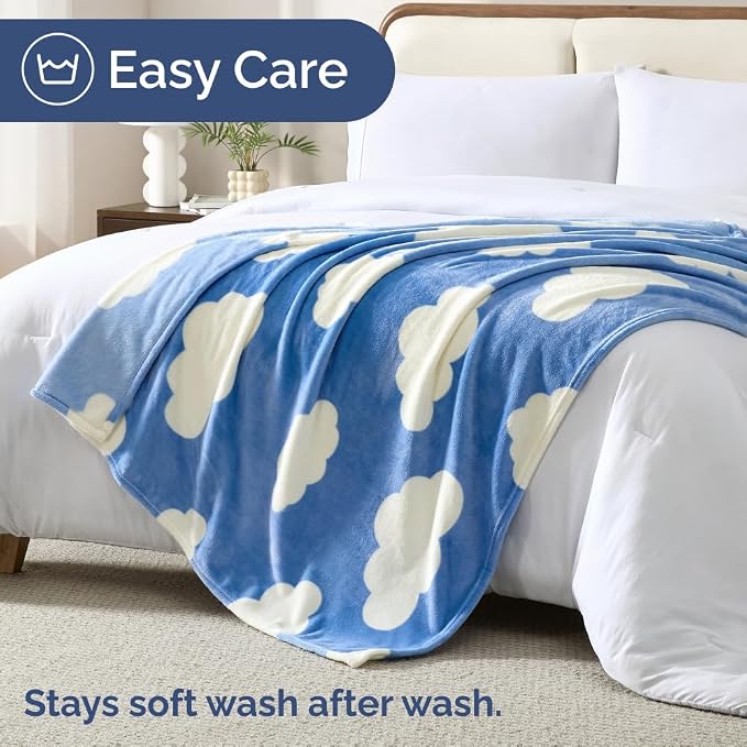 Ultra Soft Fleece Blanket - Flannel Fleece Luxury Blanket - Lightweight for Couch Bed Chair - Thick, Warm and Breathable - All Season Cozy Fuzzy, Anti-Static Microplush Bedding, Queen, Design 320