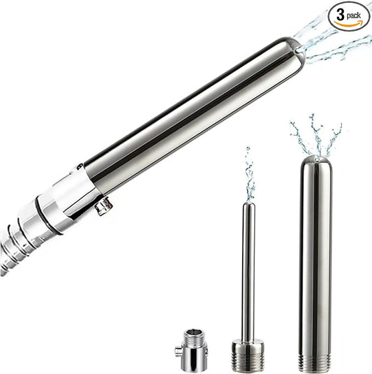 Enema Shower Kit 3-Piece Set with Control Valve Irrigation Kit for Men and Women Personal Cleansing, Easy to Operate