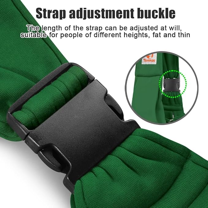 Tomkas Small Dog Cat Sling Carrier Puppy Purse Travel Wrap Soft Crossbody Pet Bag (Emerald Green, M - Zip Pocket & Adjust Strap)