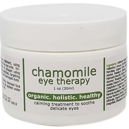 Chamomile Organic Eye Cream - Anti Wrinkle Treatment with Avocado and Vitamin C, 1 oz