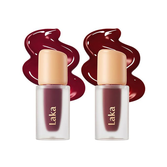 Laka Fruity Glam Lip Tint Mini Duo #115 Envy, #120 Caffeine Rose