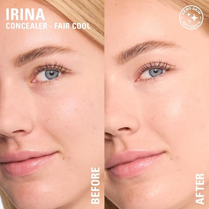 Revolution Beauty London, Skin Silk Radiant Serum Under Eye Brightener, Hydrates & Smooths Under Eye with Hyaluronic Acid & Squalane, Vegan & Cruelty-Free, Fair Cool, 0.13 fl oz