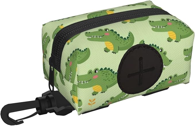 Dog Treat Pouch Dog Poop Bag Holder For Leashes Puppy Supplies for Training and Walking Cute Crocodile Cartoon Travel Accessories