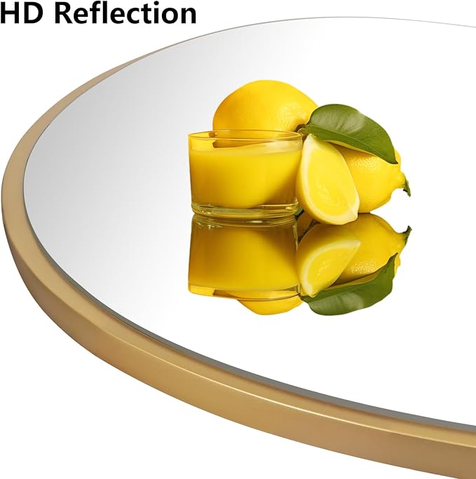 Asymmetrical Mirror, Irregular Wall Mirror, Unique Wall Mirrors Decorative for Bedroom Living Room Entryway Hall, Gold Mirrors for Wall Decor 28" H x 22" W